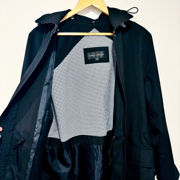 FEN-NELLI Black mid-season coat - Picture 8 of 9